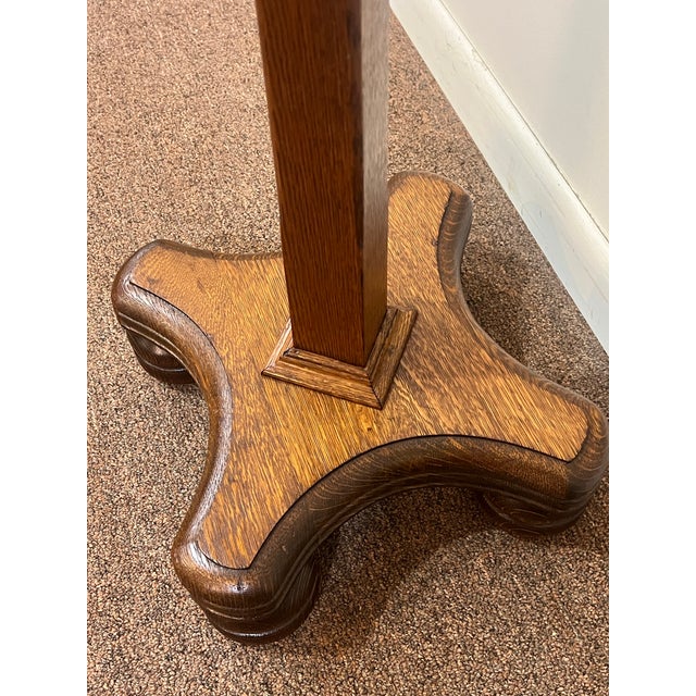 Antique Mission Oak 1800's Coat Rack Coat Tree For Sale - Image 4 of 11