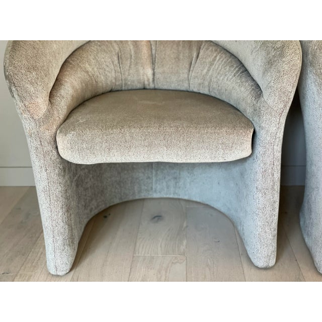 1980s 1980s Postmodern Chairs in the Style of Vladimir Kagan - a Pair For Sale - Image 5 of 7