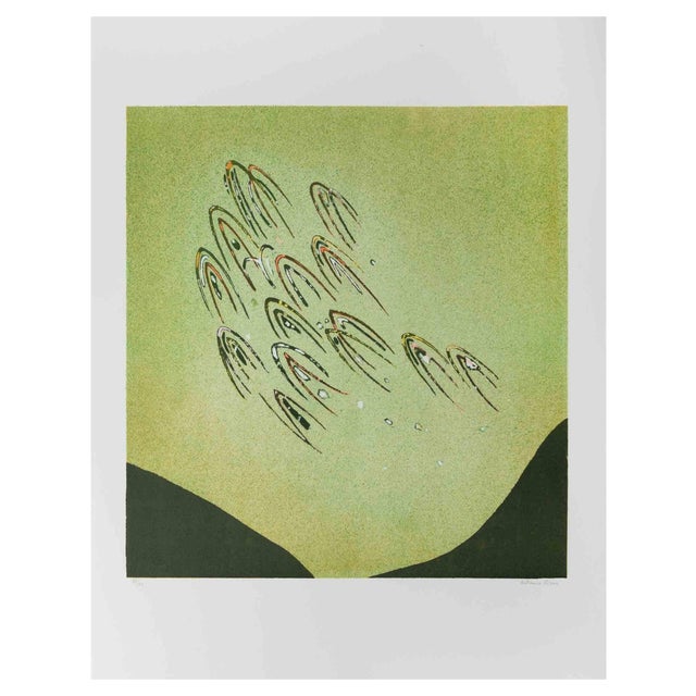 Antonio Rizzo, Figures in Flight, Lithograph, 1970s For Sale