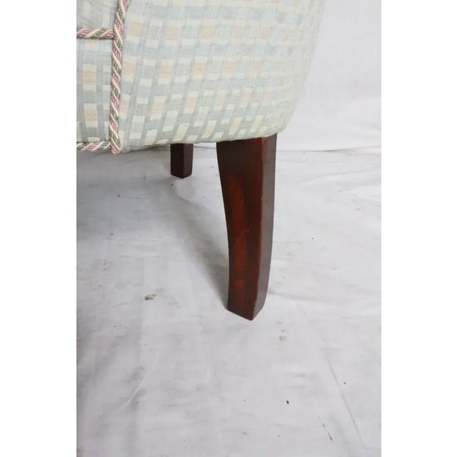 Brown Early 20th Century Pair of Mid-Century Modern Mahogany Hall Bedroom Boudoir Chairs For Sale - Image 8 of 10