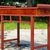 Late 20th Century Vintage Reclaimed Wood Tall Pagoda Console Table For Sale - Image 10 of 13