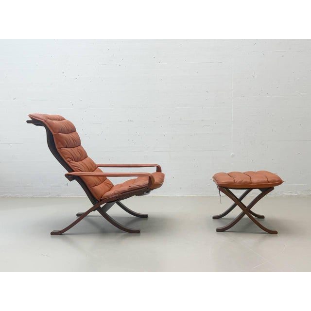 Set of Flex Lounge Chair and Ottoman by Ingmar Relling for Westnofa, Norway, 1960s For Sale - Image 5 of 18