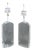 Modern Clear Acrylic and Chrome Table Lamps, Pair For Sale