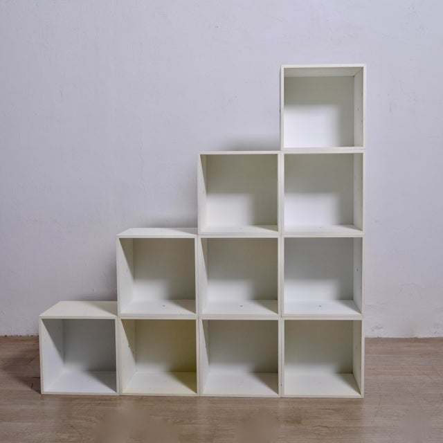 Original Modular Cube Bookcase, 1970s, Set of 10 For Sale - Image 4 of 18