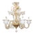 20th Century Murano Five LIght Glass Chandelier For Sale