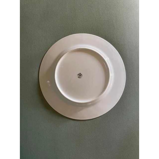 Vintage Egyptian Revival Dark Green Decorative Plate For Sale - Image 4 of 5