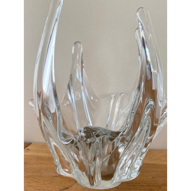 Large Vintage Crystal Centerpiece, 1960s For Sale - Image 8 of 18