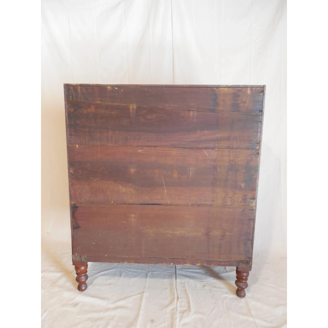 Signed Pennsylvania 1836 Cherry Slant Front Desk For Sale - Image 10 of 11