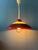 Scandinavian Space Age Red Pendant Lamp by Knud Christensen For Sale - Image 5 of 13