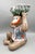 Ceramic Vintage Ceramic Monkey With Bok Choy Bowl & Floral Vest — Chinoiserie / Hollywood Regency / Whimsical For Sale - Image 7 of 11