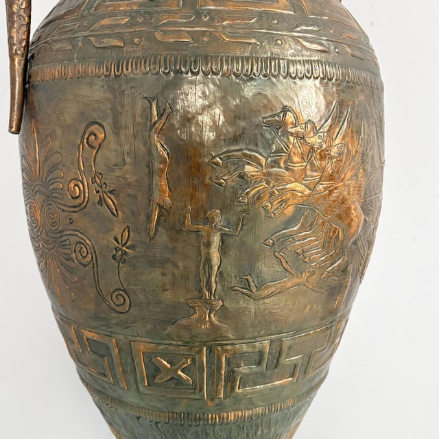 Hellenic Italian Bronze Amphora by Virgilio Bono, 1960s For Sale - Image 10 of 18