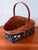 French Country Vintage Hand-Painted Strawberry Gathering Basket For Sale - Image 3 of 9