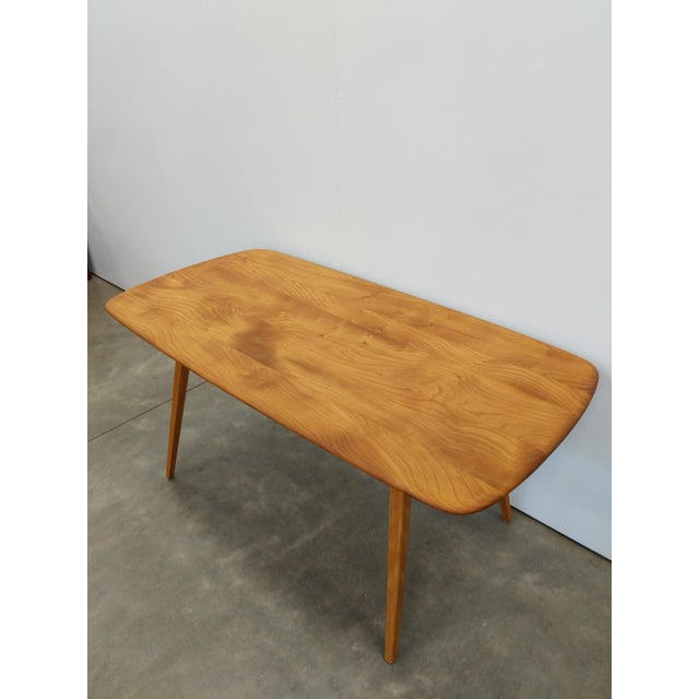 Ercol Vintage Plank Dining Table Attributed to Ercol For Sale - Image 4 of 8