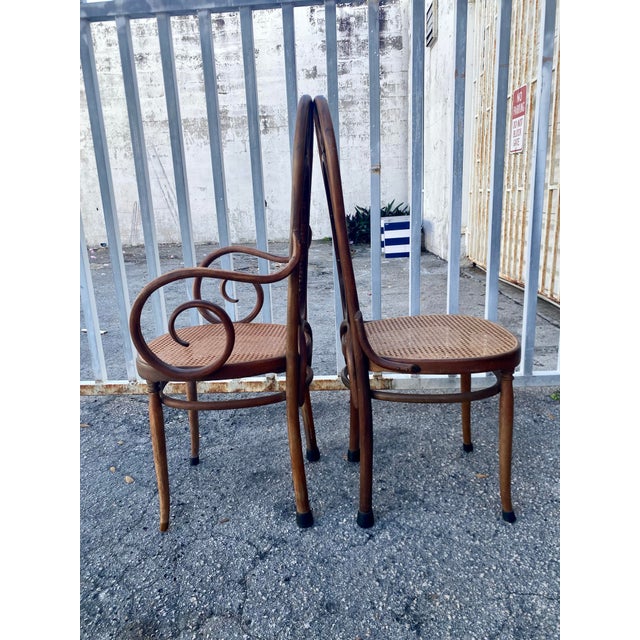 Thonet Atribute Benwood Long Johns' High Back Dining Chairs Set of 5 . For Sale In Miami - Image 6 of 12