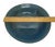 Late 20th Century Contemporary Ceramic Pottery Oblong Blue Black Bowl For Sale - Image 10 of 12
