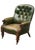 Victorian Chesterfield Chair in Green Leather For Sale - Image 9 of 9