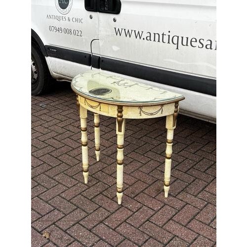 Console Table with Removable Glass Top For Sale - Image 4 of 15