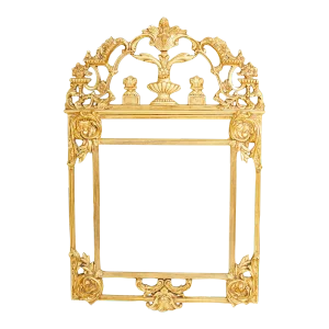 Early 20th Century Gilt Wood Framed Hanging Wall Mirror