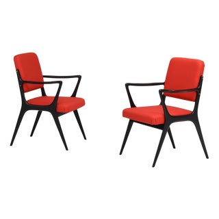 S5 Armchairs attributed to Alfred Hendrickx for Belform, Belgium, 1950s, Set of 2 For Sale
