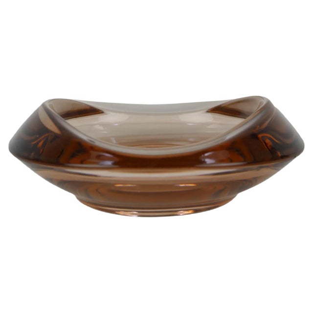 Glass Design Ashtray by Zelezny Brod Glassworks, 1960s For Sale