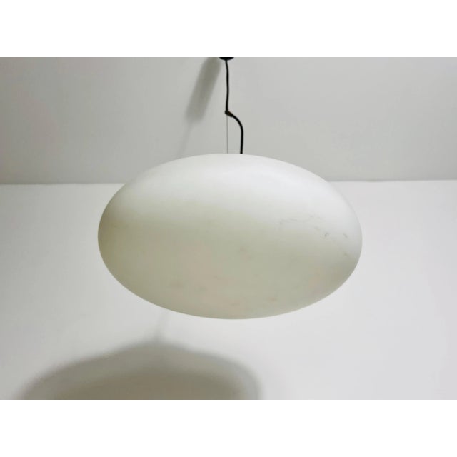 Stilnovo Midcentury Brass and Glass Chandelier, 1950s, Italy For Sale - Image 11 of 11