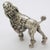Metal Vintage Italian Handmade Genuine Silver Poodle Dog Large Detailed Solid Figurine For Sale - Image 7 of 11