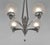 Metal French Art Deco Chandelier by Louis Vandamme - 1930s France For Sale - Image 7 of 13