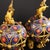 Bronze Pair of Chinese Cloisonné Incense Burners | Gilt Bronze Lion & Brocade Ball Motif For Sale - Image 8 of 9