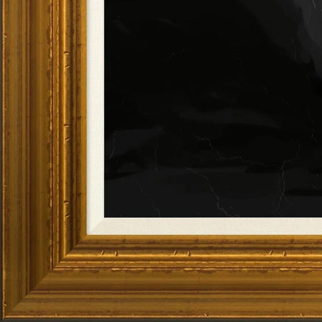Archival Giclee Canvas. Hand Embellished. High quality materials and craftsmanship. Artisian handcrafted wood moulding...