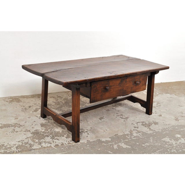 Wood Antique Spanish Coffee Table, 18th Century For Sale - Image 7 of 12