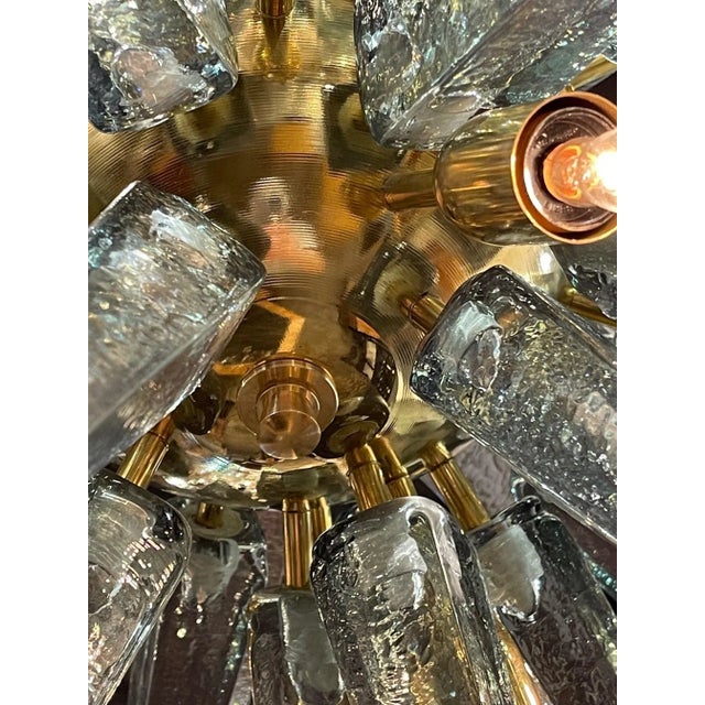 Modern Fontano Green Murano Glass & Brass Sputnik Chandelier For Sale In Dallas - Image 6 of 8