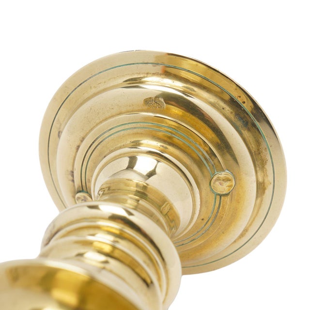 Pair of Cast Brass Pricket Candlesticks by Colonial Williamsburg, C. 1960 For Sale - Image 9 of 12