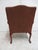Red 1980s Oskar Huber Fire Side Ball Claw Living Room Armchair Chippendale B For Sale - Image 8 of 10