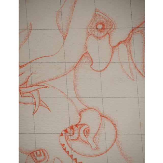 Jean-Claude Silbermann, Sneaky Signs, Carnivorous Creature, Original Drawing For Sale - Image 5 of 6