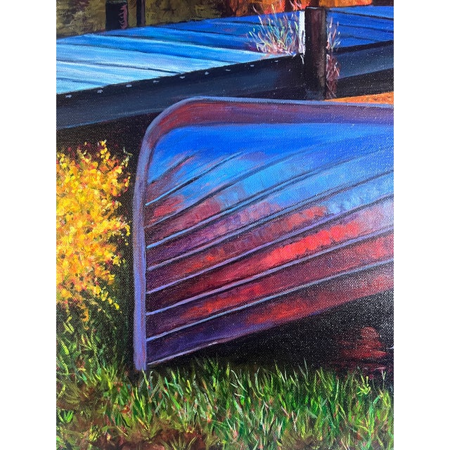 Gold Steve Schaaf Contemporary Autumn Reflection For Sale - Image 8 of 10