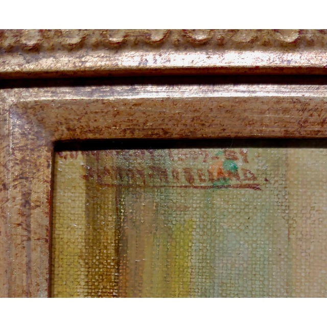 Harry Roseland -The Fortune Teller Reading the Tea Leaves-Oil Painting For Sale - Image 9 of 13