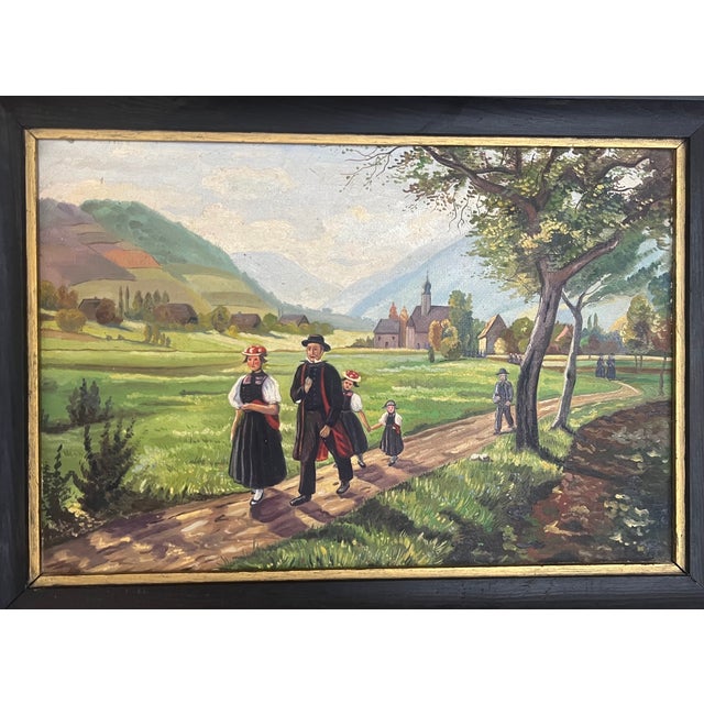 Vintage Oil on Board Signed by Artist For Sale - Image 11 of 14