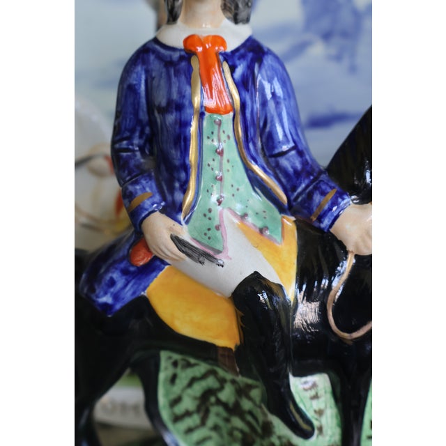 1960s Staffordshire-Style Dick Turpin & Tom King Figures – Pair For Sale - Image 15 of 18