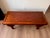 Beautiful handcrafted coffee table made entirely from solid hardwood (possibly mahogany). Features a rich reddish-brown...