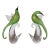 Murano Glass Birds-Pair For Sale