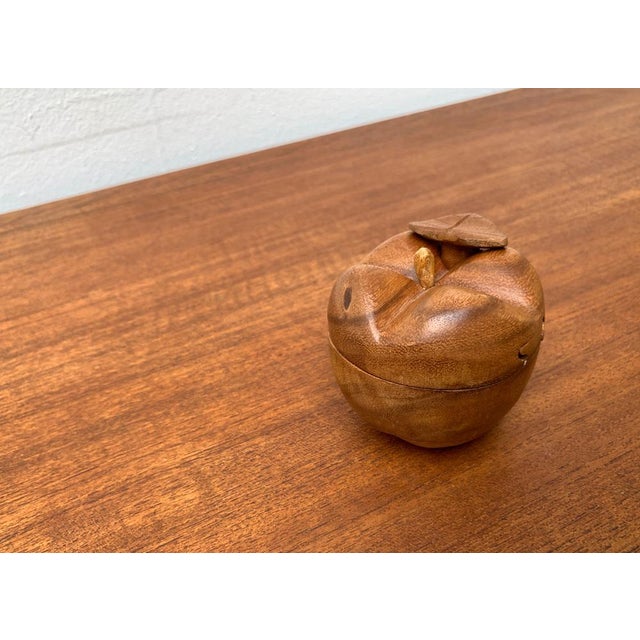 Vintage Teak Apple Shaped Secret Box, 1970s For Sale - Image 9 of 17