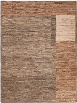 Nazmiyal Collection Earthy Modern Moroccan Inspired Geometric Rug