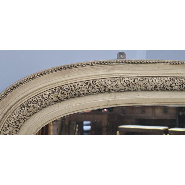 Victorian Painted Overmantle Mirror, 1880s For Sale - Image 6 of 10