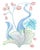 This set of modern coastal art pieces is a series of 9 seaweed fantasy designs. Together they make a statement in your...