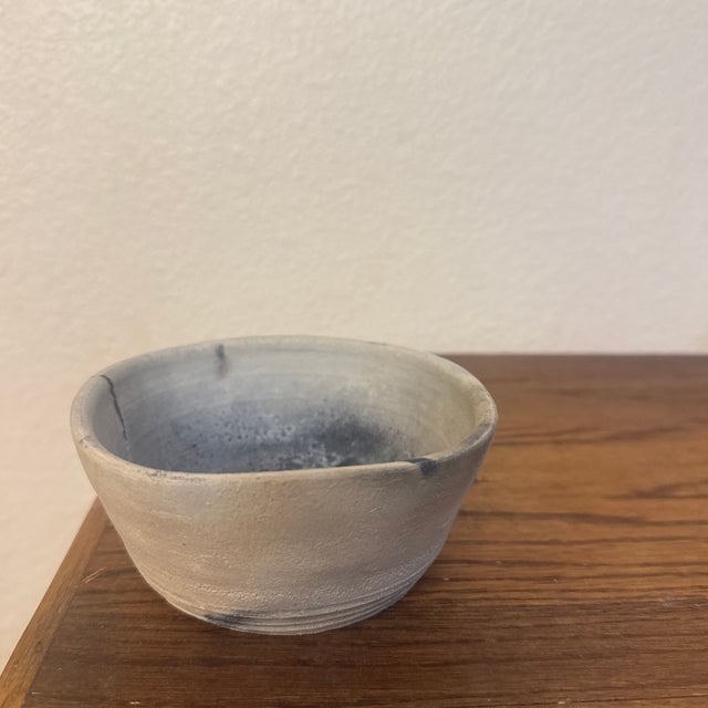 Rustic Marbled Pottery Bowl Signed For Sale - Image 3 of 7