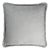 Grey with Grey Fringes Happy Linen Pillow by LO DECOR for Lorenza Briola For Sale