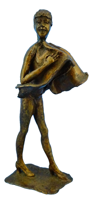 Augusto Conti, Nude Woman Gust of Wind, 1960s, Bronze