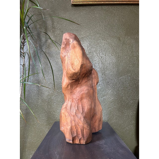 Wood Vintage Anthropomorphic Wood Sculpture For Sale - Image 7 of 12