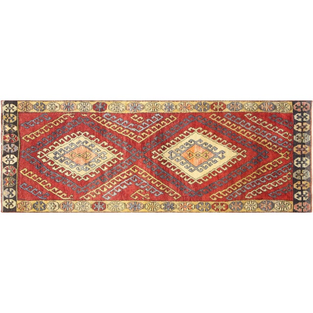 1960s Turkish Oushak Runner For Sale