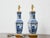 1920s Blue and White Porcelain Table Lamps, Asian - Pair For Sale - Image 11 of 11